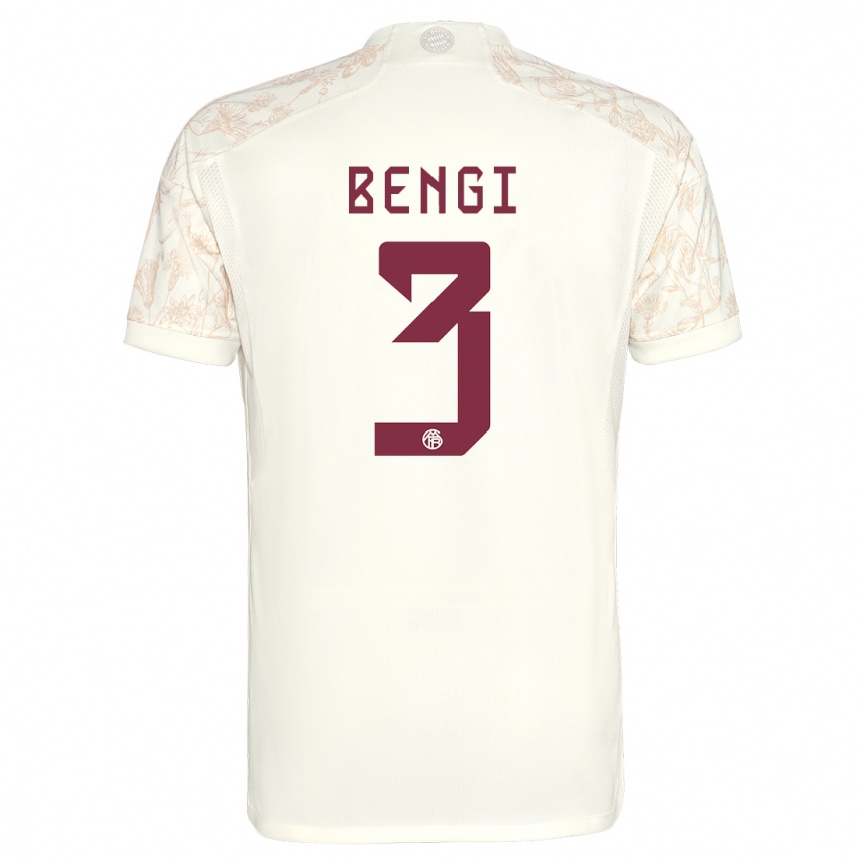 Kids Kaan Bengi #3 Off White Third Jersey 2023/24 T-Shirt Canada