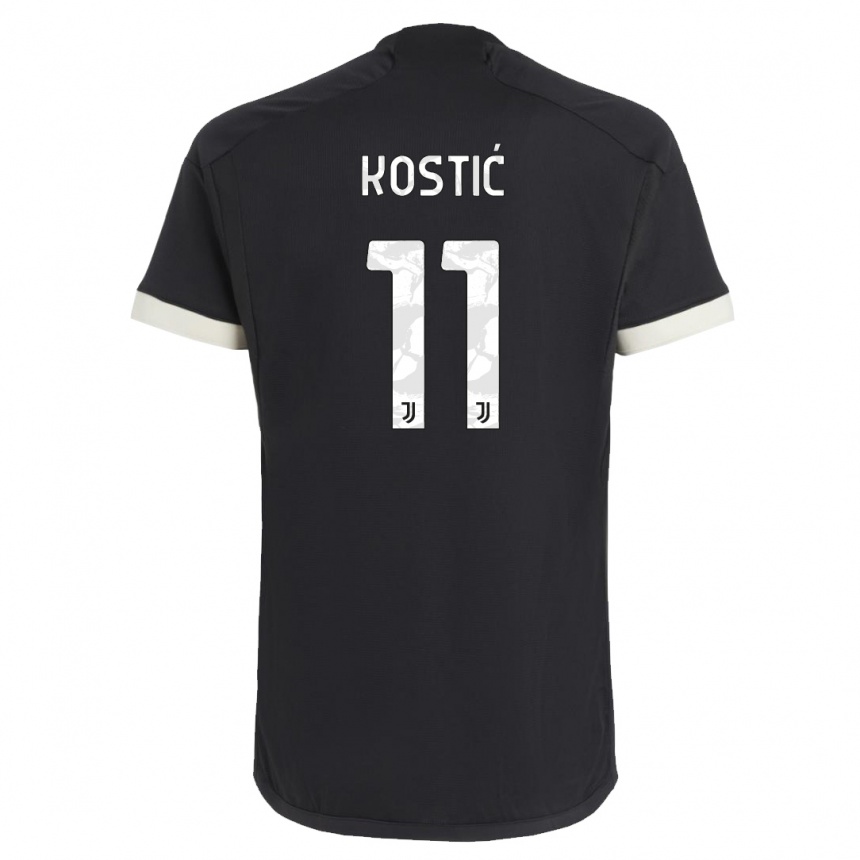 Kids Filip Kostic #11 Black Third Jersey 2023/24 T-Shirt Canada