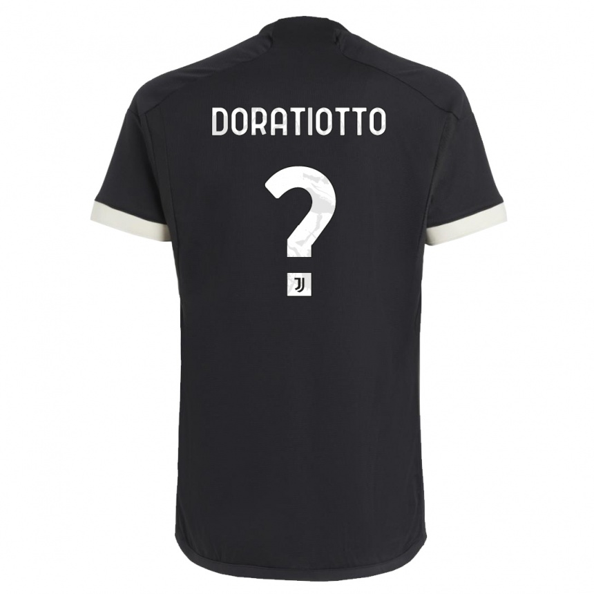 Kids  Giulio Doratiotto #0 Black Third Jersey 2023/24 T-Shirt Canada