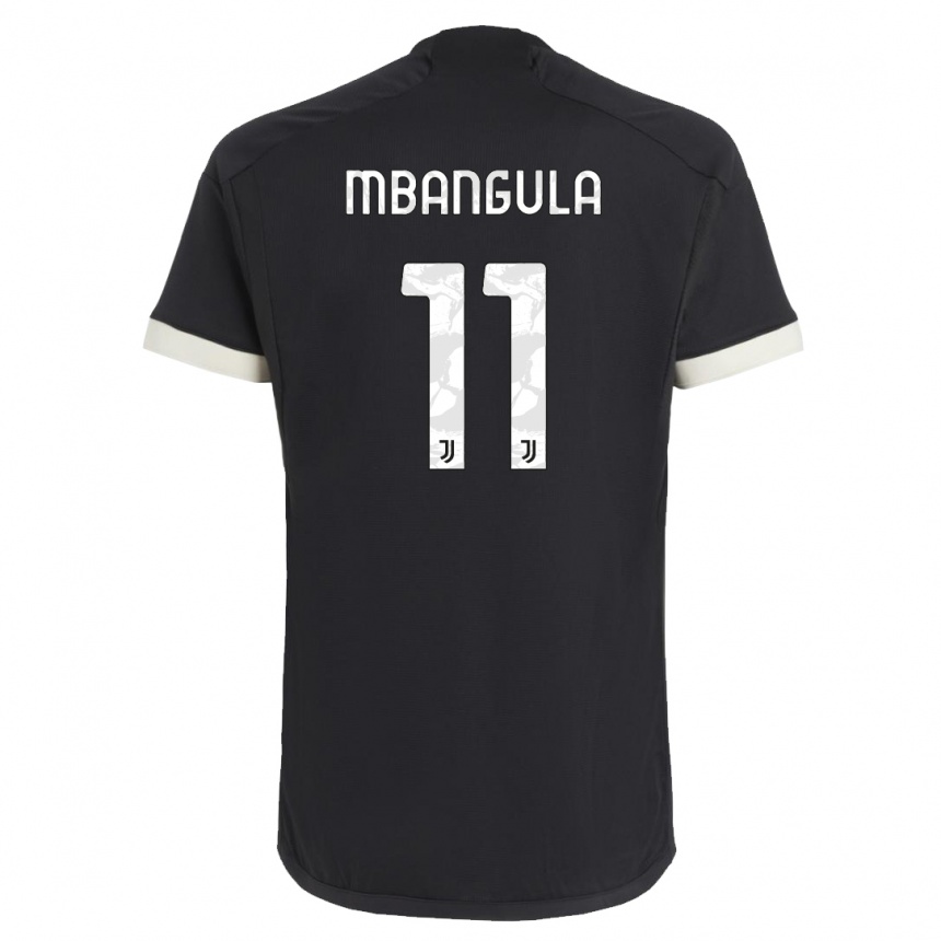 Enfant Football Maillot Samuel Mbangula #11 Noir Troisieme 2023/24 Canada