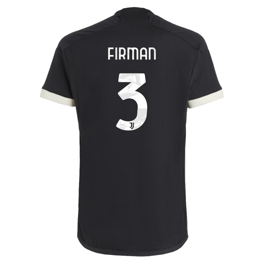 Kids Andriy Firman #3 Black Third Jersey 2023/24 T-Shirt Canada