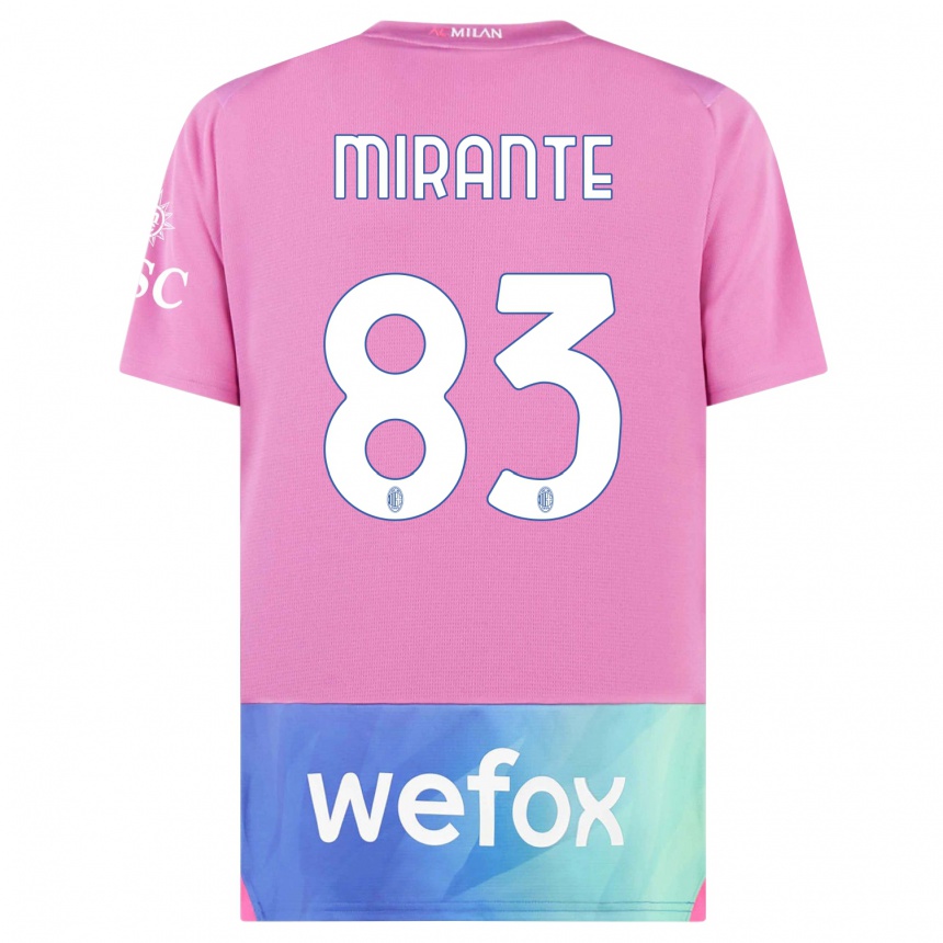 Enfant Football Maillot Antonio Mirante #83 Rose-Mauve Troisieme 2023/24 Canada