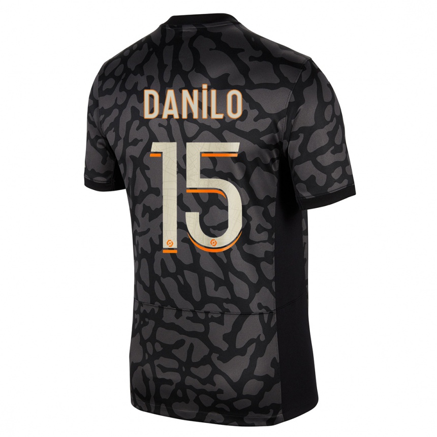 Kids Danilo Pereira #15 Black Third Jersey 2023/24 T-Shirt Canada