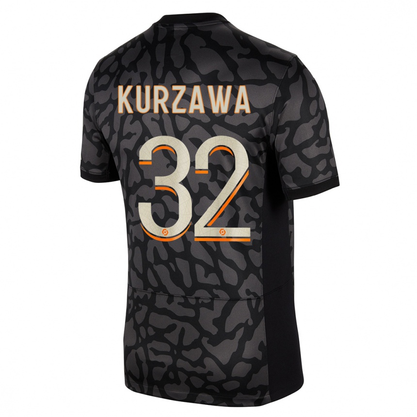 Kids Layvin Kurzawa #32 Black Third Jersey 2023/24 T-Shirt Canada