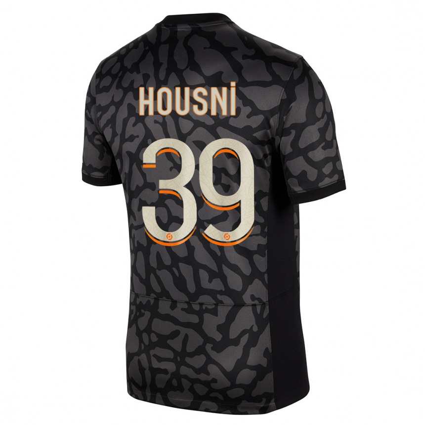 Kids  Ilyes Housni #39 Black Third Jersey 2023/24 T-Shirt Canada