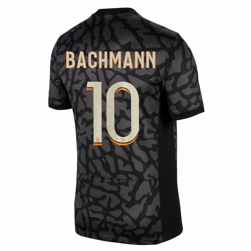 Enfant Football Maillot Ramona Bachmann #10 Noir Troisieme 2023/24 Canada