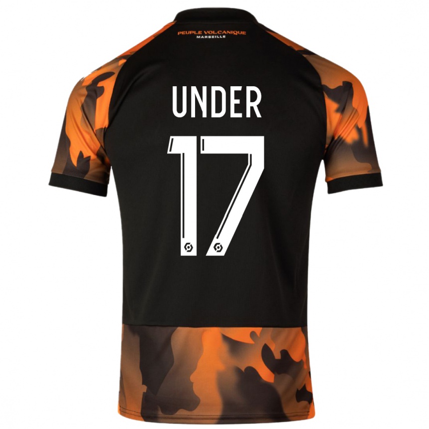 Kids Cengiz Under #17 Black Orange Third Jersey 2023/24 T-Shirt Canada