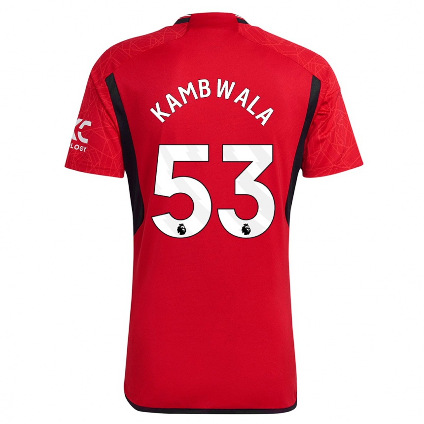 Homme Football Maillot Willy Kambwala #53 Rouge Tenues Domicile 2023/24 Canada