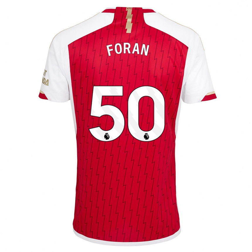 Men  Taylor Foran #50 Red Home Jersey 2023/24 T-Shirt Canada