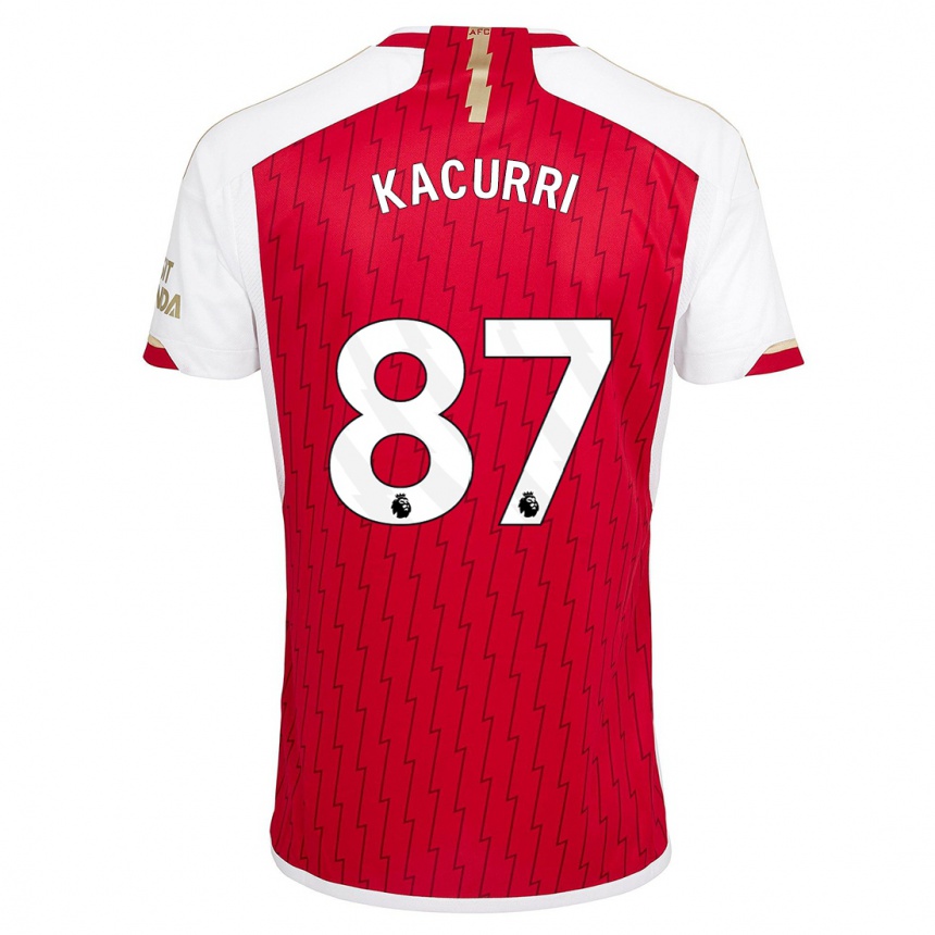 Men  Maldini Kacurri #87 Red Home Jersey 2023/24 T-Shirt Canada