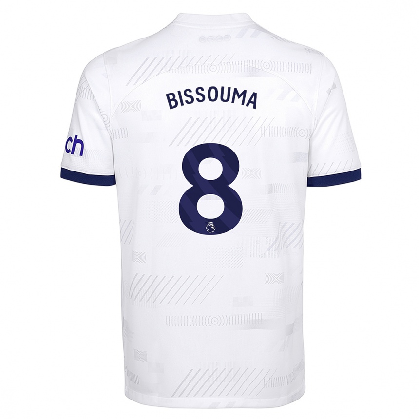 Men  Yves Bissouma #8 White Home Jersey 2023/24 T-Shirt Canada