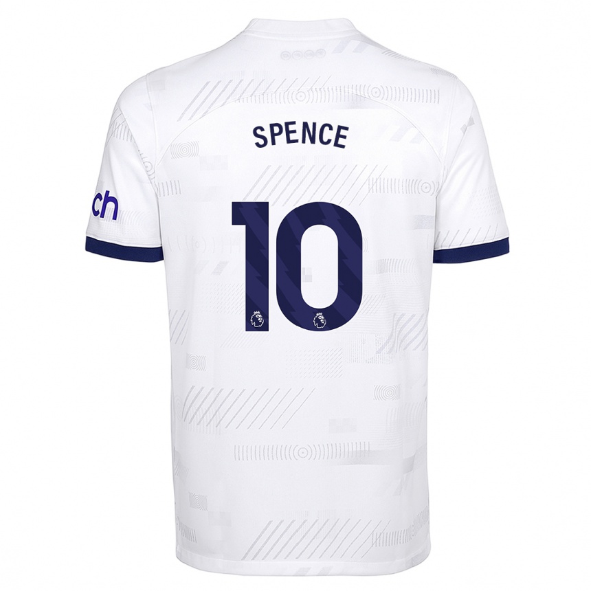 Men  Drew Spence #10 White Home Jersey 2023/24 T-Shirt Canada