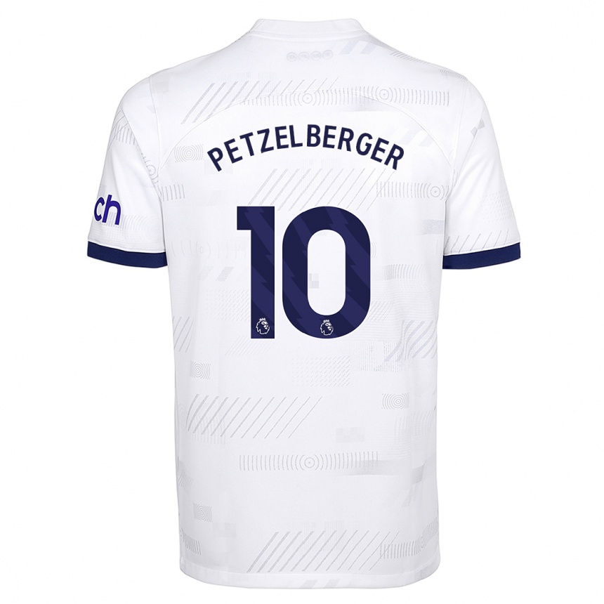 Homme Football Maillot Ramona Petzelberger #10 Blanc Tenues Domicile 2023/24 Canada