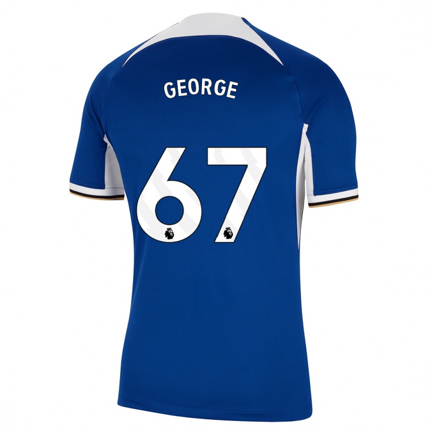 Homme Football Maillot Tyrique George #67 Bleu Tenues Domicile 2023/24 Canada