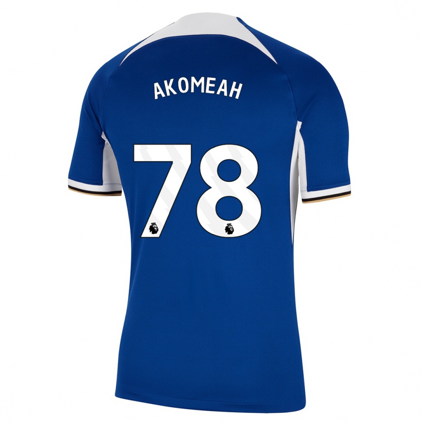 Homme Football Maillot Travis Akomeah #78 Bleu Tenues Domicile 2023/24 Canada