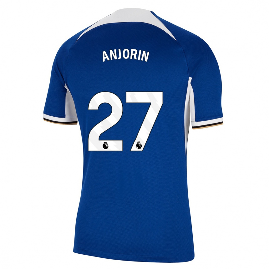 Men  Tino Anjorin #27 Blue Home Jersey 2023/24 T-Shirt Canada