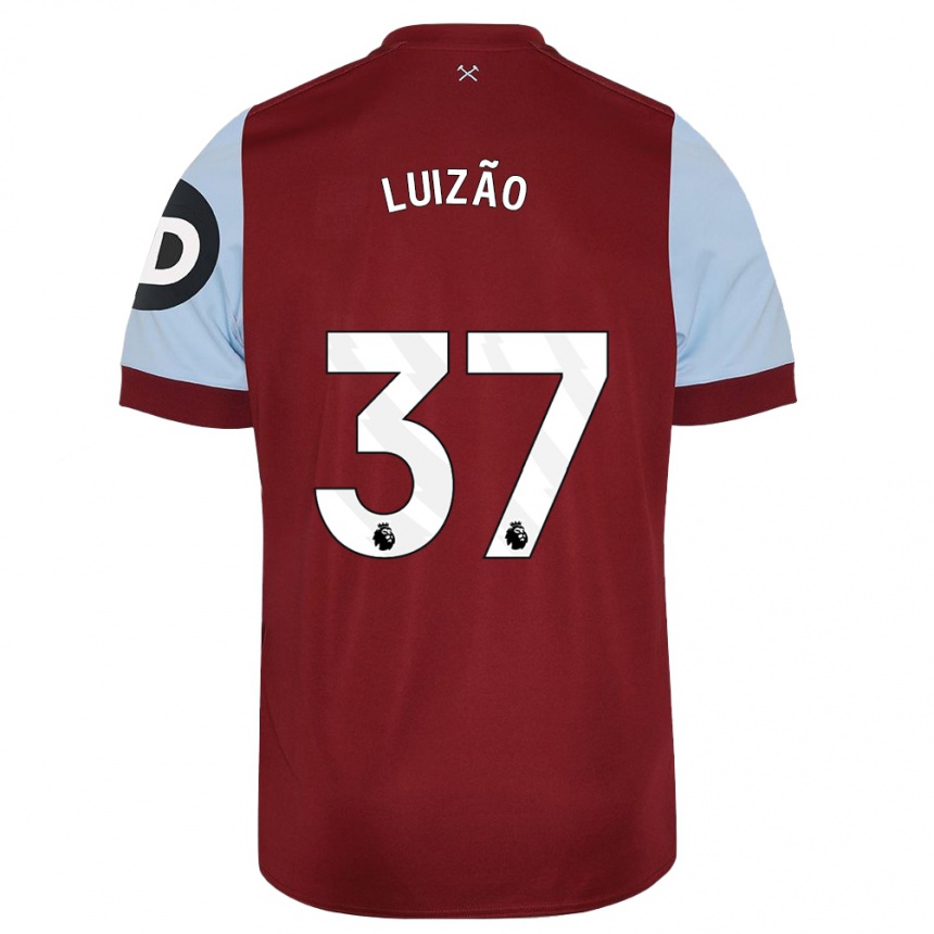 Homme Football Maillot Luizão #37 Bordeaux Tenues Domicile 2023/24 Canada