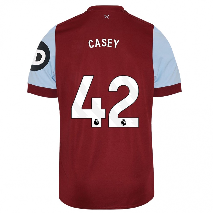 Homme Football Maillot Kaelan Casey #42 Bordeaux Tenues Domicile 2023/24 Canada