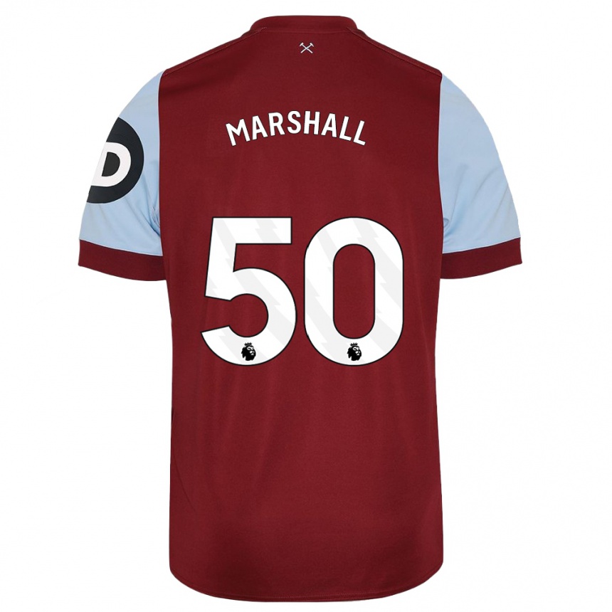 Homme Football Maillot Callum Marshall #50 Bordeaux Tenues Domicile 2023/24 Canada