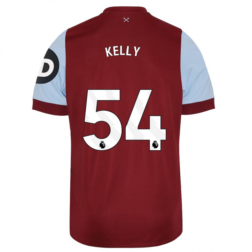 Men  Patrick Kelly #54 Maroon Home Jersey 2023/24 T-Shirt Canada