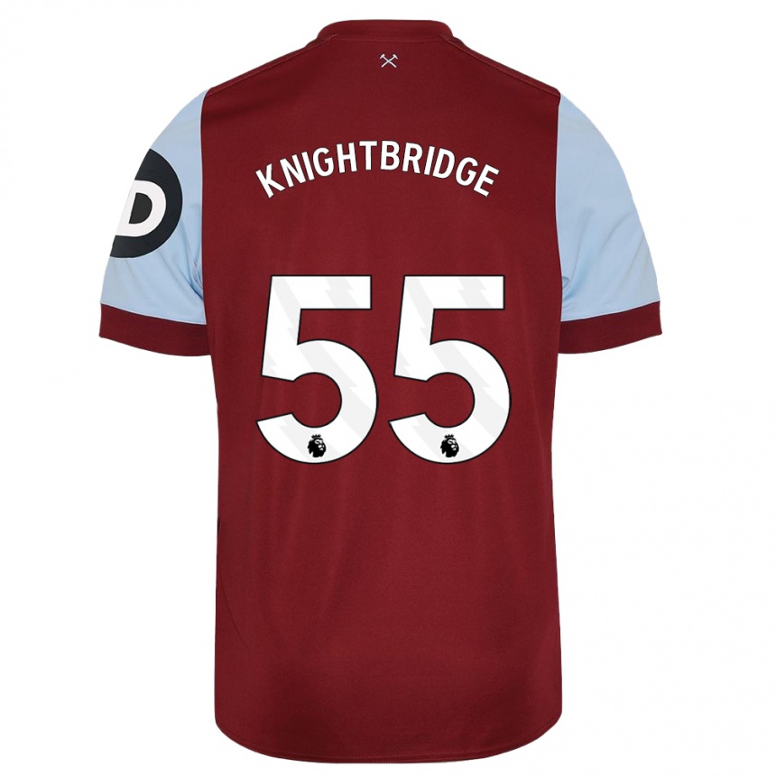 Homme Football Maillot Jacob Knightbridge #55 Bordeaux Tenues Domicile 2023/24 Canada