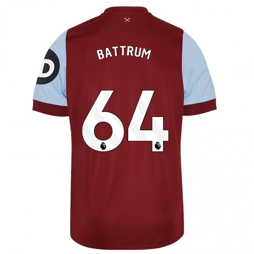 Homme Football Maillot Ryan Battrum #64 Bordeaux Tenues Domicile 2023/24 Canada