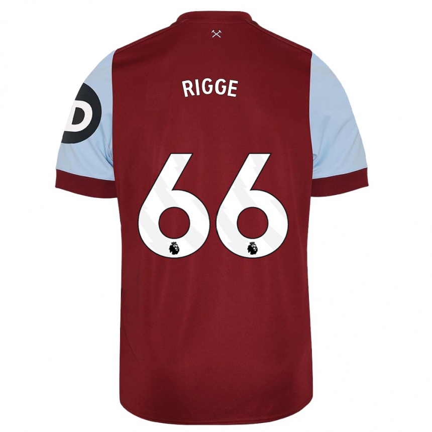 Homme Football Maillot Daniel Rigge #66 Bordeaux Tenues Domicile 2023/24 Canada