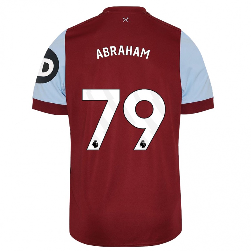 Homme Football Maillot Dondre Abraham #79 Bordeaux Tenues Domicile 2023/24 Canada