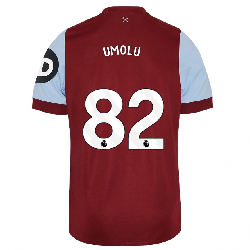 Homme Football Maillot Jemiah Umolu #82 Bordeaux Tenues Domicile 2023/24 Canada