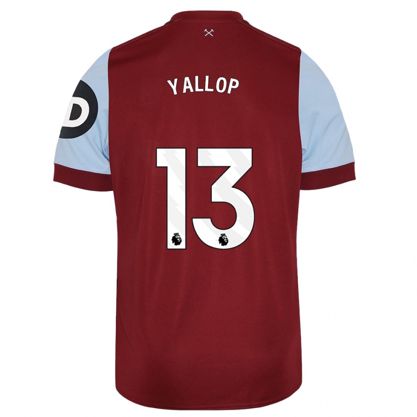 Homme Football Maillot Tameka Yallop #13 Bordeaux Tenues Domicile 2023/24 Canada