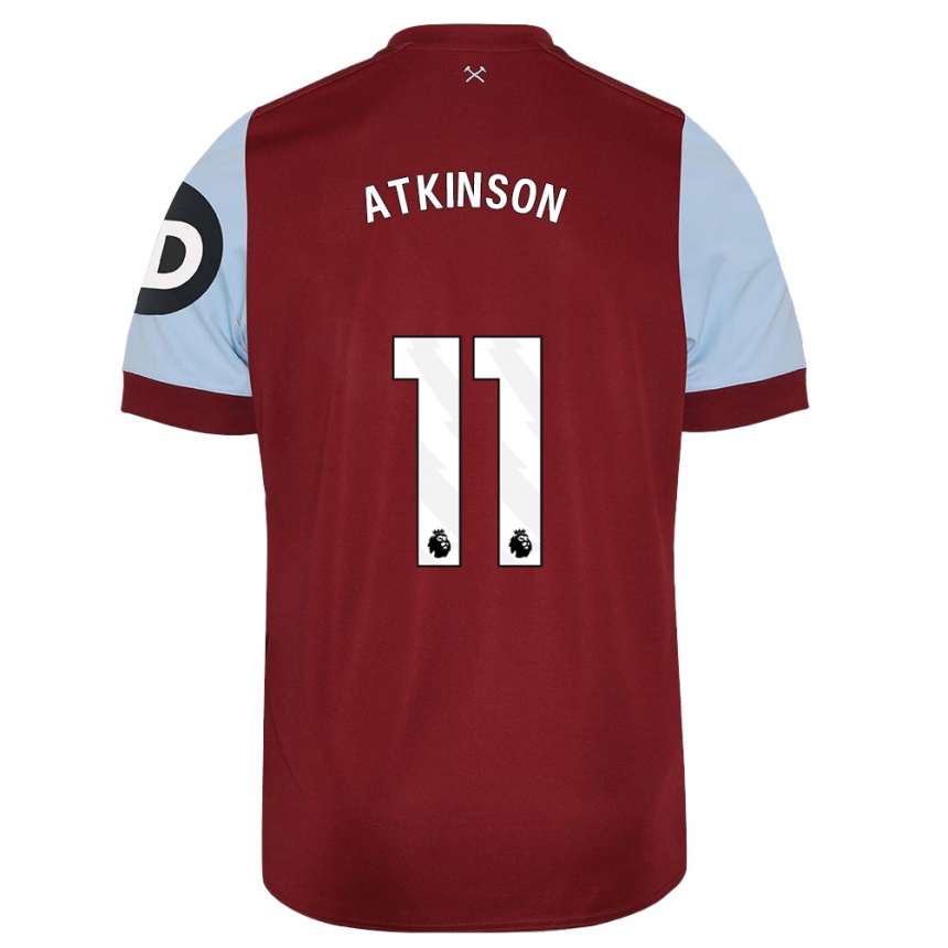 Homme Football Maillot Izzy Atkinson #11 Bordeaux Tenues Domicile 2023/24 Canada