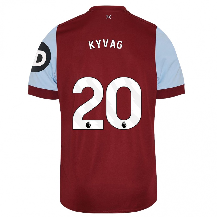 Homme Football Maillot Thea Kyvag #20 Bordeaux Tenues Domicile 2023/24 Canada