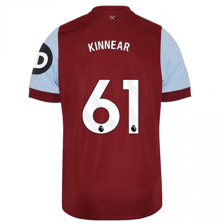 Homme Football Maillot Brian Kinnear #61 Bordeaux Tenues Domicile 2023/24 Canada