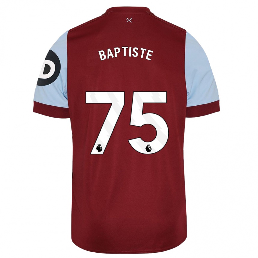 Homme Football Maillot Jamal Baptiste #75 Bordeaux Tenues Domicile 2023/24 Canada