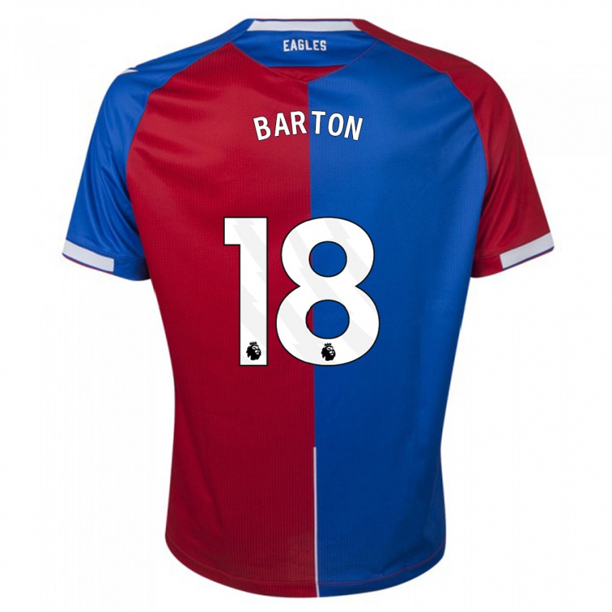 Men  Kirsty Barton #18 Red Blue Home Jersey 2023/24 T-Shirt Canada