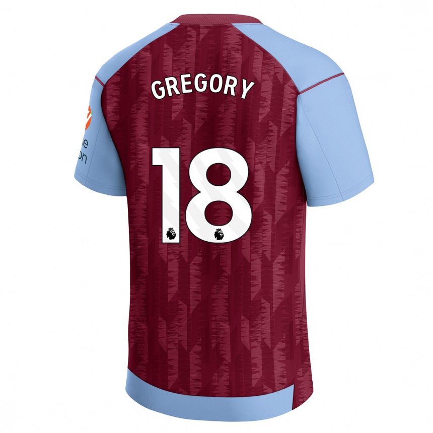 Homme Football Maillot Freya Gregory #18 Bleu Bordeaux Tenues Domicile 2023/24 Canada