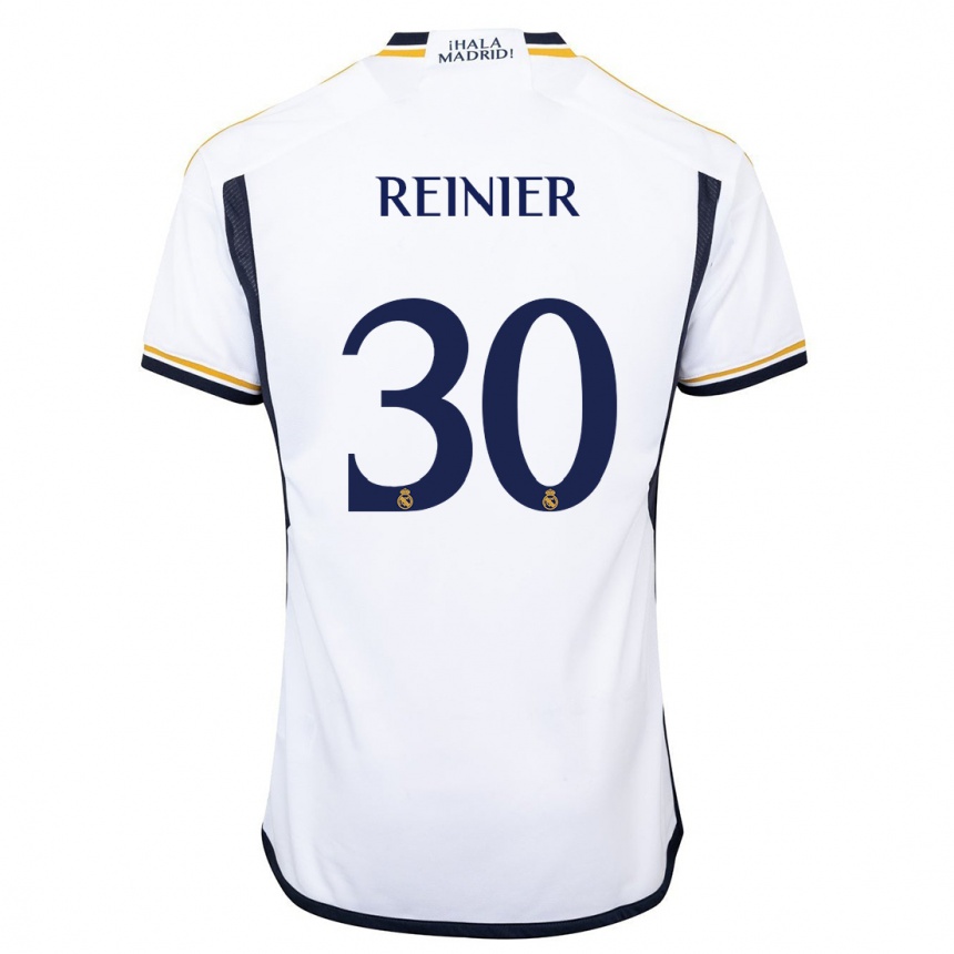 Men  Reinier #30 White Home Jersey 2023/24 T-Shirt Canada