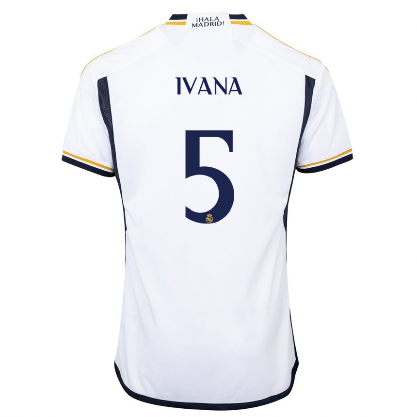 Men  Ivana Andres #5 White Home Jersey 2023/24 T-Shirt Canada