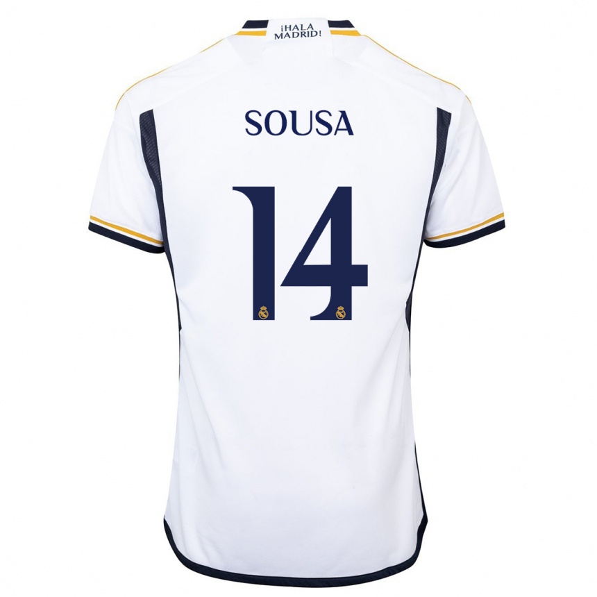 Men  Kathellen Sousa #14 White Home Jersey 2023/24 T-Shirt Canada