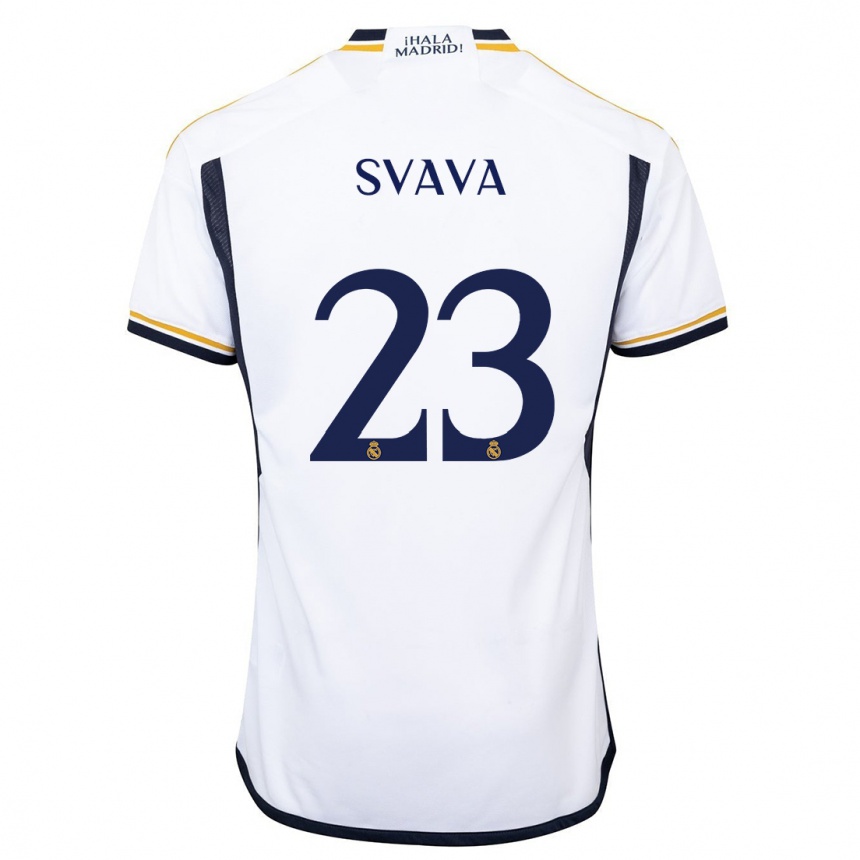 Men  Sofie Svava #23 White Home Jersey 2023/24 T-Shirt Canada