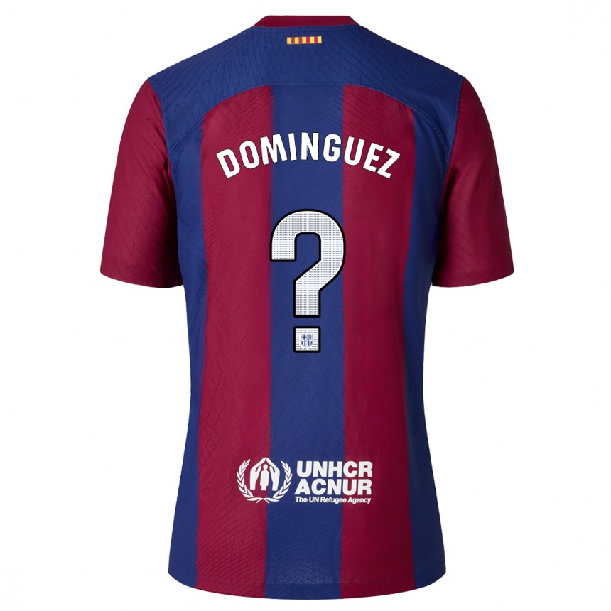 Men  Sergi Dominguez #0 Red Blue Home Jersey 2023/24 T-Shirt Canada