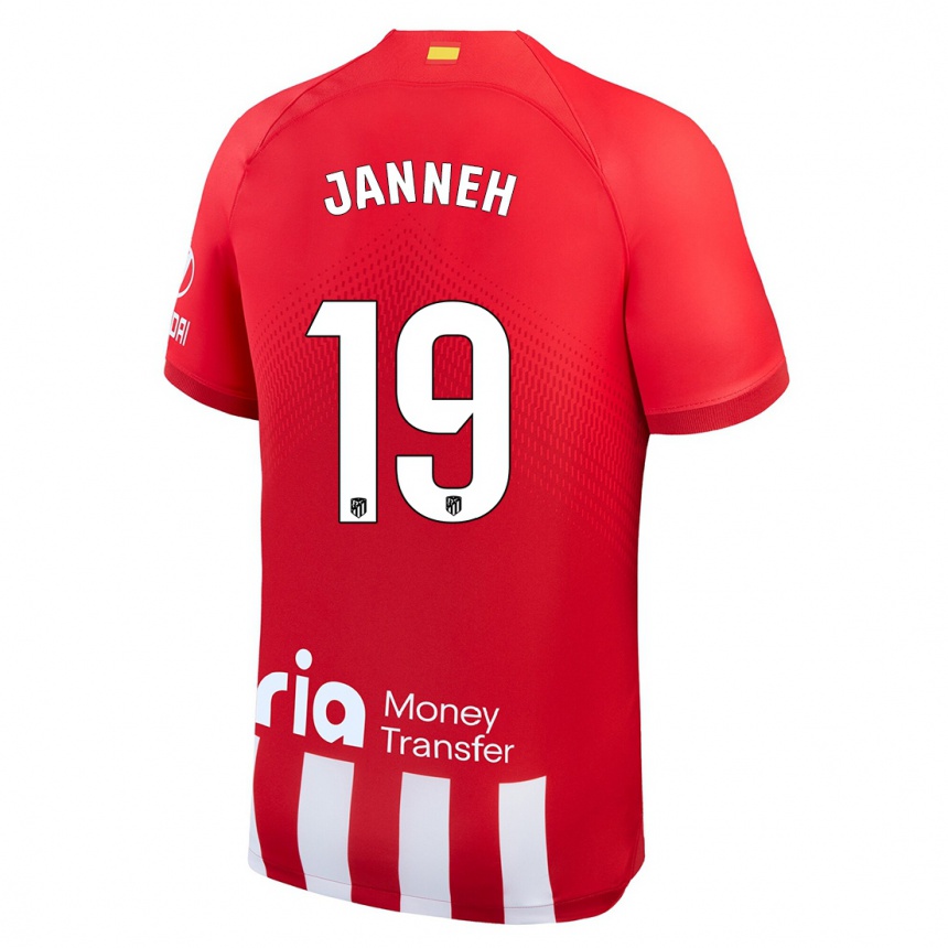 Homme Football Maillot Omar Janneh #19 Rouge Blanc Tenues Domicile 2023/24 Canada