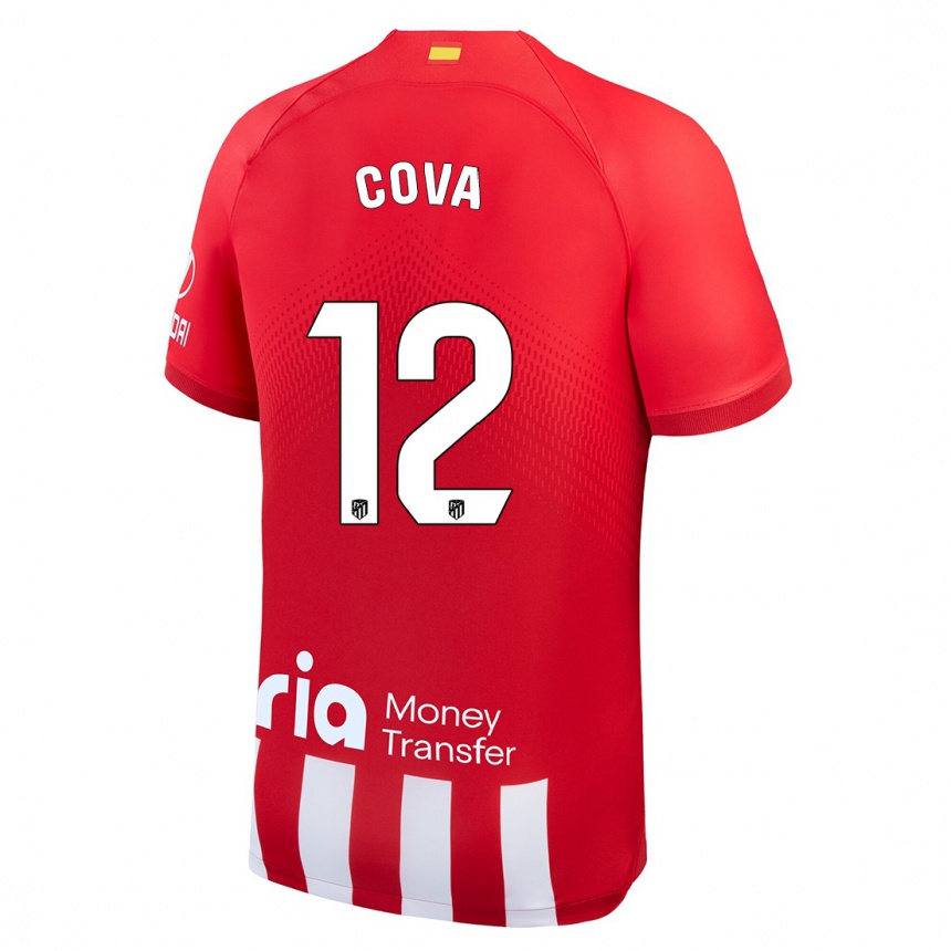 Homme Football Maillot Adrian Cova #12 Rouge Blanc Tenues Domicile 2023/24 Canada