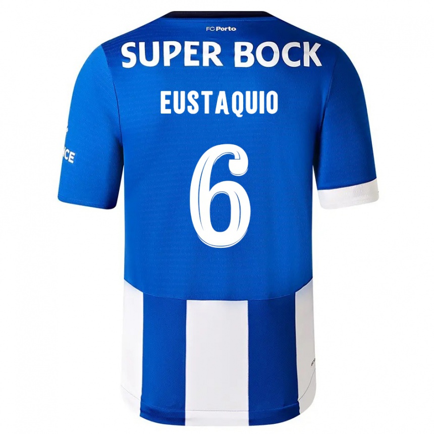 Men  Stephen Eustaquio #6 Blue White Home Jersey 2023/24 T-Shirt Canada