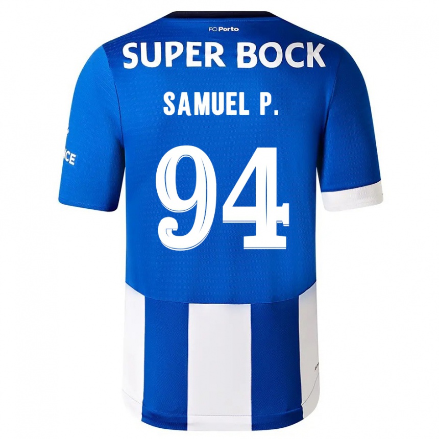 Men  Samuel #94 Blue White Home Jersey 2023/24 T-Shirt Canada