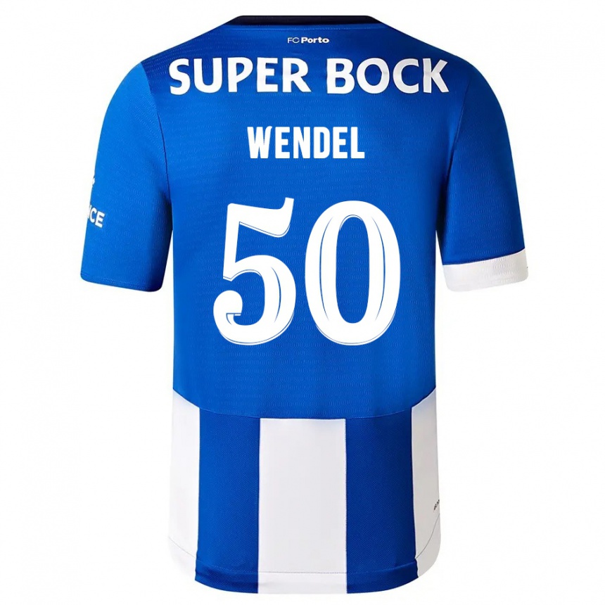 Men  Wendel #50 Blue White Home Jersey 2023/24 T-Shirt Canada