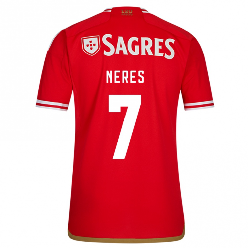 Homme Football Maillot David Neres #7 Rouge Tenues Domicile 2023/24 Canada