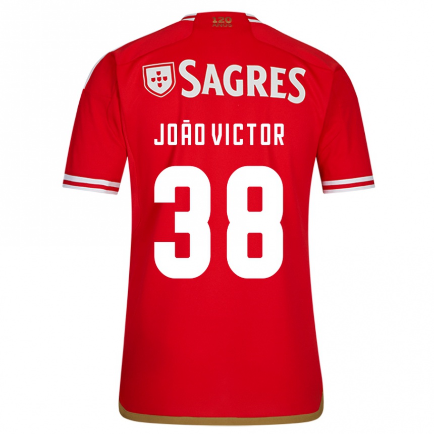 Men  Joao Victor #38 Red Home Jersey 2023/24 T-Shirt Canada