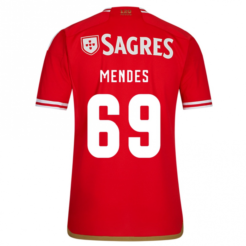 Men  Vladimir Mendes #69 Red Home Jersey 2023/24 T-Shirt Canada