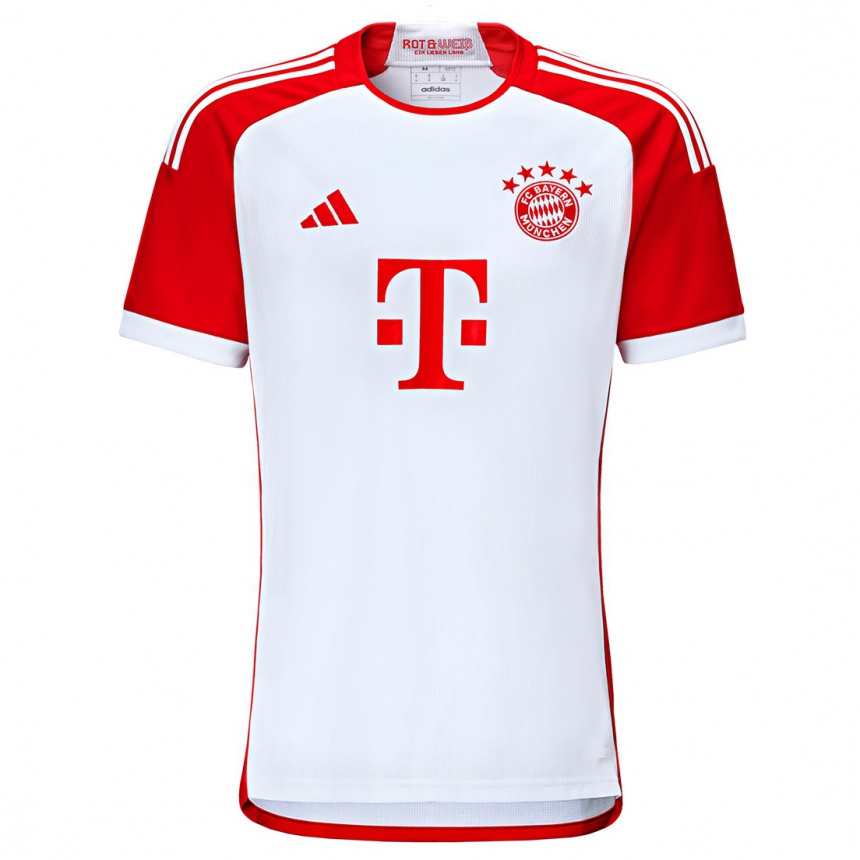 Homme Football Maillot Leroy Sané #10 Rouge Blanc Tenues Domicile 2023/24 Canada